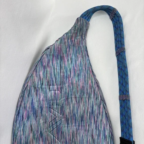 KAVU Rope Sling Bag Retired Ikat Stripe Crossbody Backpack Multicolor - Picture 7 of 8